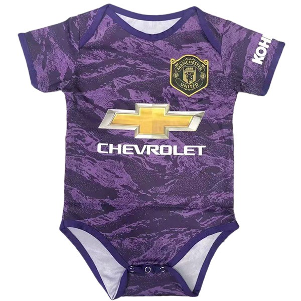 Camiseta Manchester United 1ª Kit Portero Onesies Niño 2019 2020 Purpura